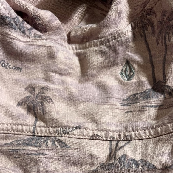 Volcom Stripe Cotton Hoodie & Joggers Set Dusty Purple - Picture 5 of 8